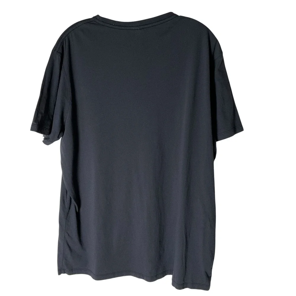 Onno Mens Keep The Sea Plastic Free Organic Cotton Graphic T-Shirt Black Size XL